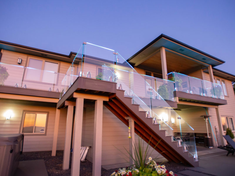 Shell Rock Iowa crystal rails deck company